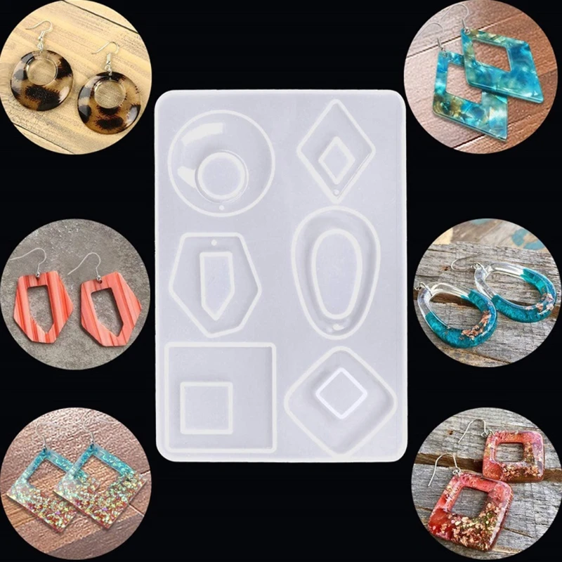 Handmade Crystal Epoxy Resin Mold DIY Crafts Jewelry Earrings Making Tool Necklace Pendant Casting Silicone Mould J60E 
Handmade Crystal Epoxy Resin Mold DIY Crafts Jewelry Earrings Making Tool Necklace Pendant Casting Silicone Mould J60E
