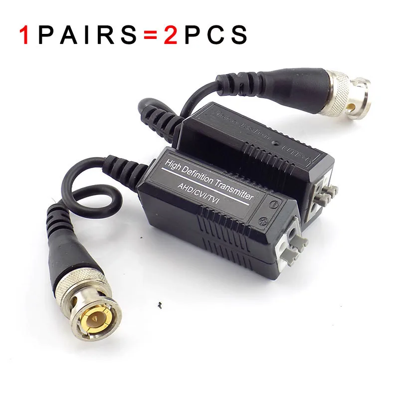 1pair BNC UTP Cat5/5e/6 Video Balun Transceiver Adapter Transmitter for HD 1080P AHD CVI TVI Camera 200M for CCTV camera H10
1pair BNC UTP Cat5/5e/6 Video Balun Transceiver Adapter Transmitter for HD 1080P AHD CVI TVI Camera 200M for CCTV camera H10
