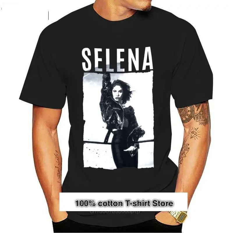

Selena Quintanilla-Camiseta de concierto para hombre, camisa Tejano de música, color negro, c-life, talla grande