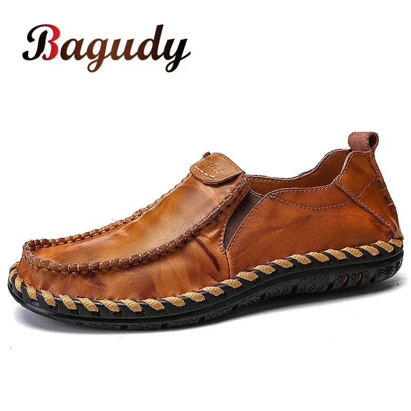Men's Casual Leather Shoes High Quality Handmade Slip on Flat Casual Shoes Fashion Moccasins Leather Men Loafers Size 38-44
Men's Casual Leather Shoes High Quality Handmade Slip on Flat Casual Shoes Fashion Moccasins Leather Men Loafers Size 38-44