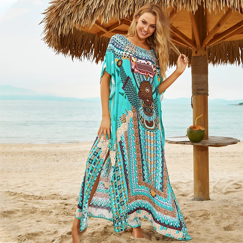 2020 Beach Dress Women Cover ups Print Beach Cover up Saida de Banho Para Praia Sarong Robe de Plage cover up Tunic #Q661
2020 Beach Dress Women Cover ups Print Beach Cover up Saida de Banho Para Praia Sarong Robe de Plage cover up Tunic #Q661