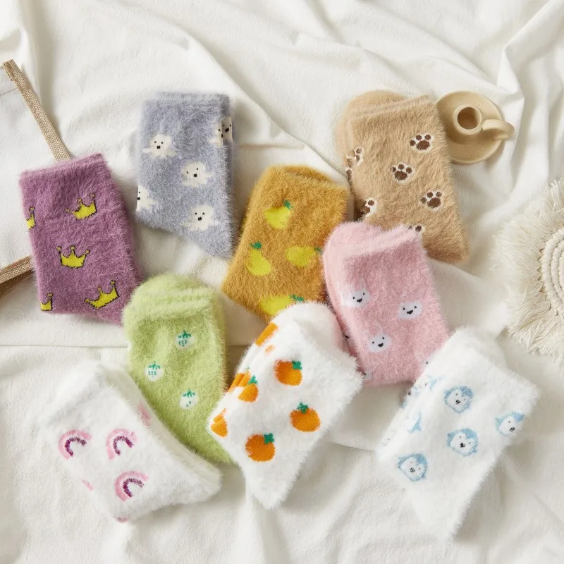 Coral Velvet Women Socks Female Mid-tube Winter Plus Velvet Thick Warm Floor Socks Confinement Plush Velvet Home Sleep Socks
Coral Velvet Women Socks Female Mid-tube Winter Plus Velvet Thick Warm Floor Socks Confinement Plush Velvet Home Sleep Socks