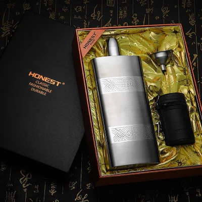Vintage Portable Hip Flask Whiskey Stainless Steel Gift Thicken Hip Flask Leather Carry Copas De Vino Kitchen Accessories DK50HF
Vintage Portable Hip Flask Whiskey Stainless Steel Gift Thicken Hip Flask Leather Carry Copas De Vino Kitchen Accessories DK50HF