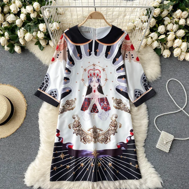 2021 new printing temperament woman dress Round neck loose and comfortable Dress Short sleeve dresses 2021
2021 new printing temperament woman dress Round neck loose and comfortable Dress Short sleeve dresses 2021