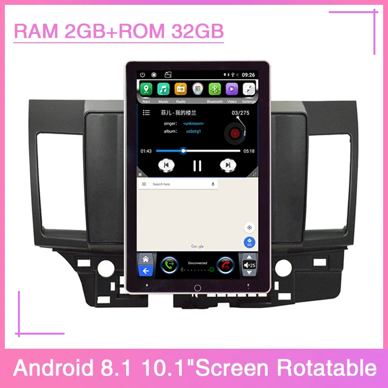 Android 8.1 10.1"Screen Rotatable Car Radio GPS Navigation Multimedia Player For Mitsubishi Lancer-ex 2008 2009 2010 2011-2015
Android 8.1 10.1"Screen Rotatable Car Radio GPS Navigation Multimedia Player For Mitsubishi Lancer-ex 2008 2009 2010 2011-2015