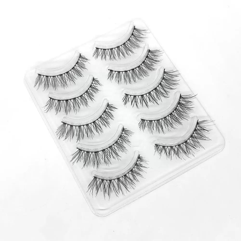 5 Pairs Black Threaded False Eyelashes Natural Simulation For Japanese Nude Makeup For Japanese Nude Makeup B7g3 
5 Pairs Black Threaded False Eyelashes Natural Simulation For Japanese Nude Makeup For Japanese Nude Makeup B7g3