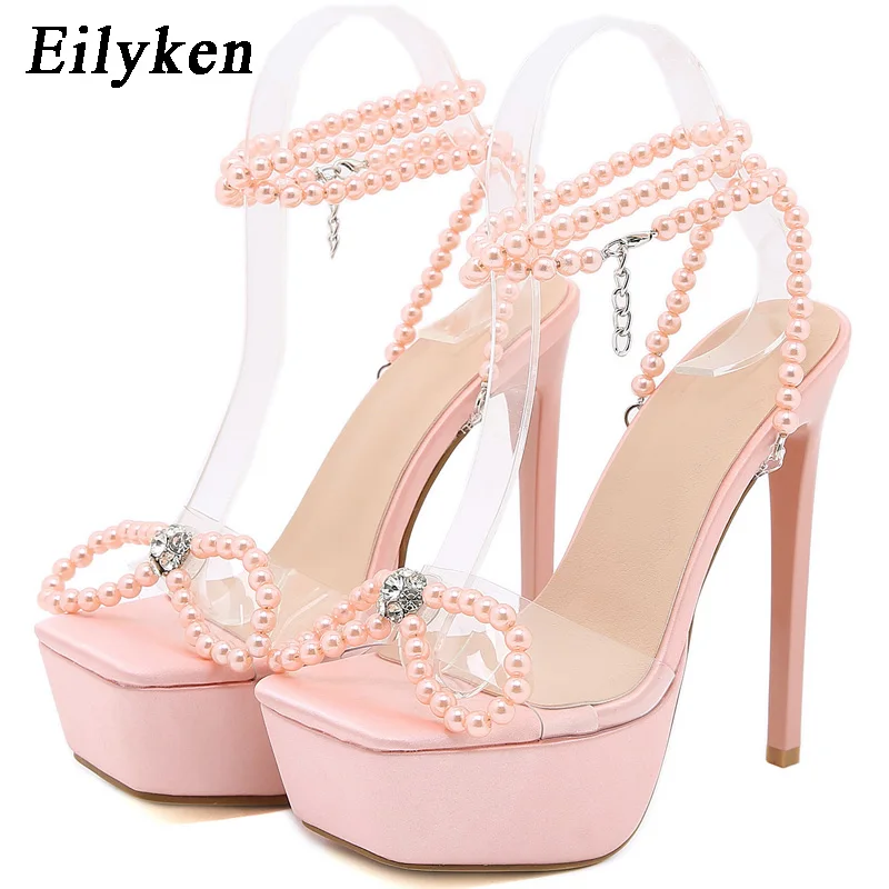 Eilyken Platform Women Sandals shoes Sexy White String Bead high heels Sandals Summer Party Dress shoes Buckles Pumps size 42
Eilyken Platform Women Sandals shoes Sexy White String Bead high heels Sandals Summer Party Dress shoes Buckles Pumps size 42