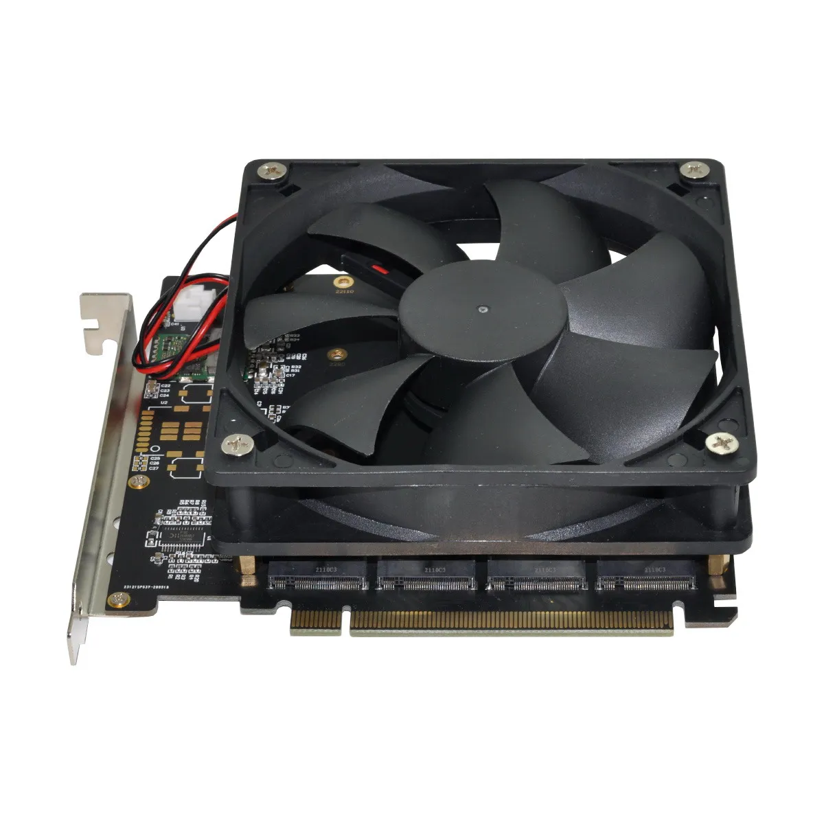 Jimier 4X NVME M.2 AHCI to PCI-E Express 3.0 Gen3 X16 Raid Card with Fan VROC Raid0 Hyper Adapter
Jimier 4X NVME M.2 AHCI to PCI-E Express 3.0 Gen3 X16 Raid Card with Fan VROC Raid0 Hyper Adapter