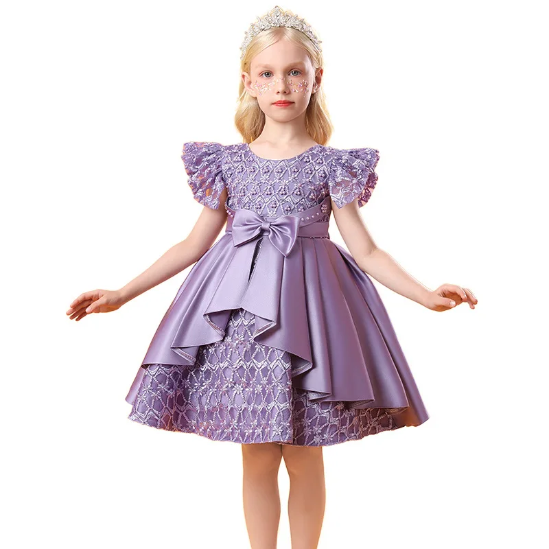 Christmas party dance performance dress dinner pompous dress new girl Princess bow embroidered dress baby evening dress
Christmas party dance performance dress dinner pompous dress new girl Princess bow embroidered dress baby evening dress