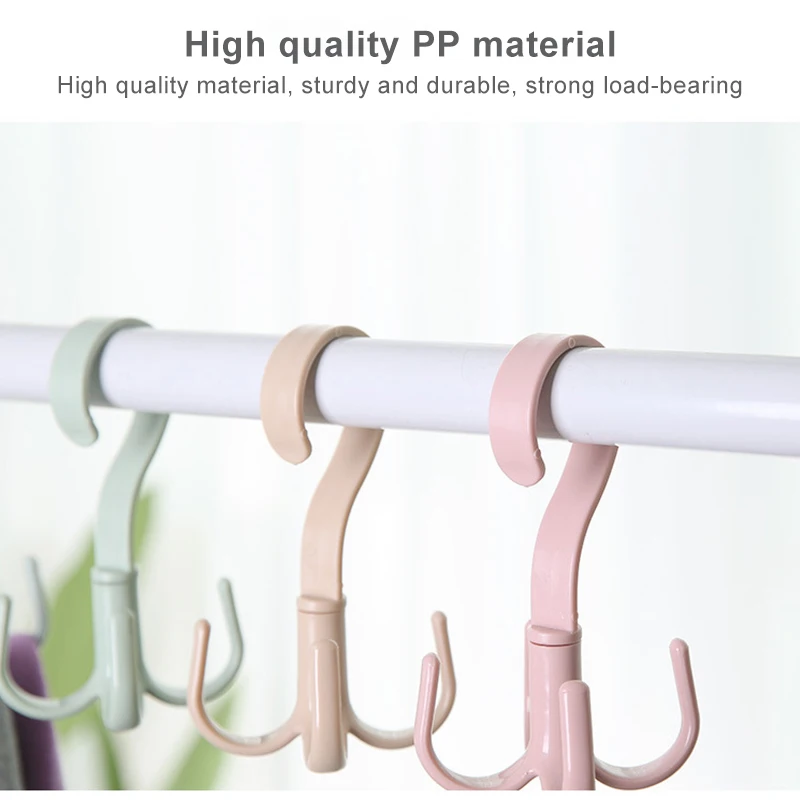 5PCS Creative Rotating Four-claw Hook Multifunctional Wardrobe Bag Storage Hook Nail-free Plastic Tie Hanger
5PCS Creative Rotating Four-claw Hook Multifunctional Wardrobe Bag Storage Hook Nail-free Plastic Tie Hanger