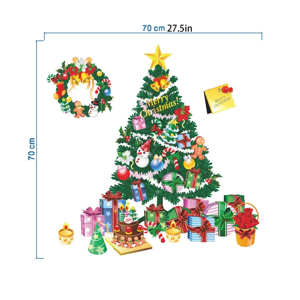 Christmas Decorations Christmas Tree Gift Wreath Electrostatic Glass Adhesive Window Glass Paste Removable Wall Sticker
Christmas Decorations Christmas Tree Gift Wreath Electrostatic Glass Adhesive Window Glass Paste Removable Wall Sticker