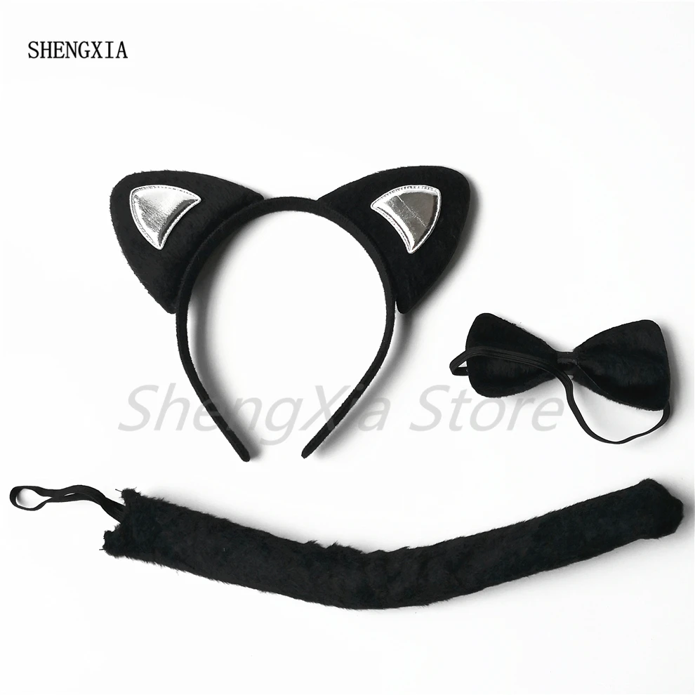 Новинка, Хэллоуин, животные, три предмета, праздничные вечерние костюмы, Детский день, косплей, реквизит, кошачьи ушки, комплект из трех пред... 
Новинка, Хэллоуин, животные, три предмета, праздничные вечерние костюмы, Детский день, косплей, реквизит, кошачьи ушки, комплект из трех пред...