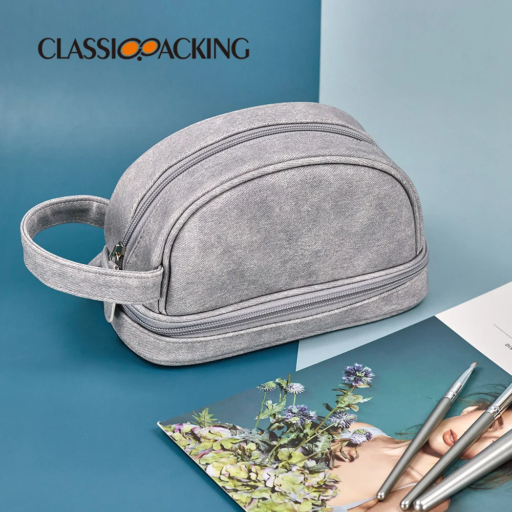 Simple Denim High Texture Storage Bag Dry Wet Separation Double-layer Wash Portable Multi Zipper Travel Makeup s Home
Simple Denim High Texture Storage Bag Dry Wet Separation Double-layer Wash Portable Multi Zipper Travel Makeup s Home