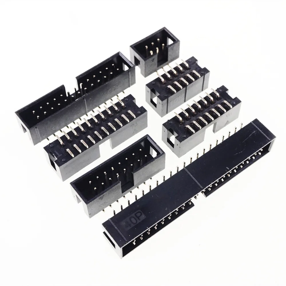 50 Pcs 2.54 mm Pitch SMT 6 8 10 12 14 16 18 20 26 30 40 44 50 60 64 Pin Shrouded Box Header Male PCB for IDC Socket Cable IPC
50 Pcs 2.54 mm Pitch SMT 6 8 10 12 14 16 18 20 26 30 40 44 50 60 64 Pin Shrouded Box Header Male PCB for IDC Socket Cable IPC