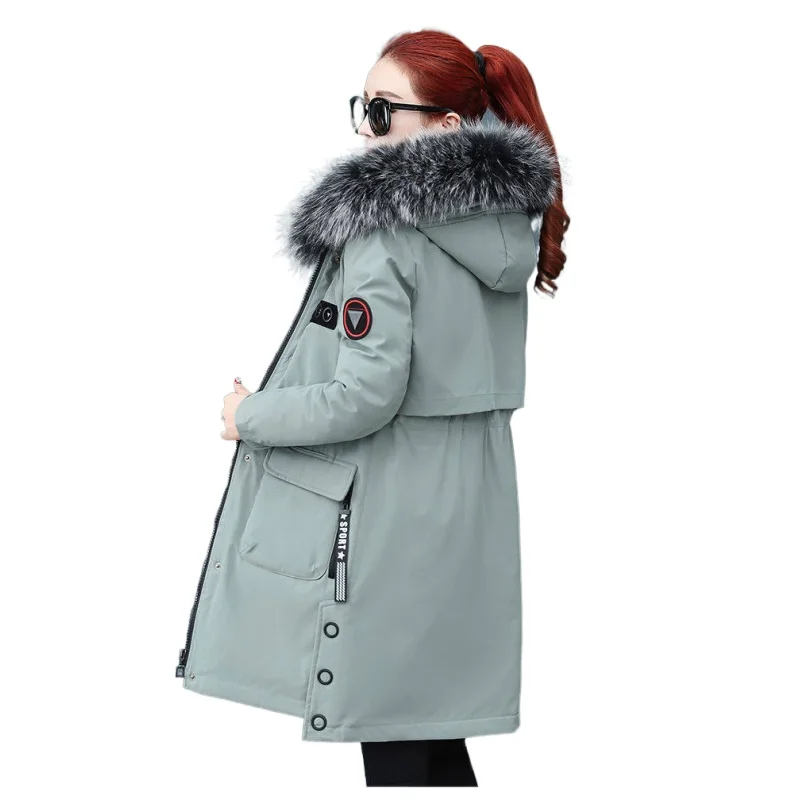 Beardon Winter Jacket Women Fur Hooded Thick Parka Female Long Winter Coat Down Cotton Lady Coat
Beardon Winter Jacket Women Fur Hooded Thick Parka Female Long Winter Coat Down Cotton Lady Coat
