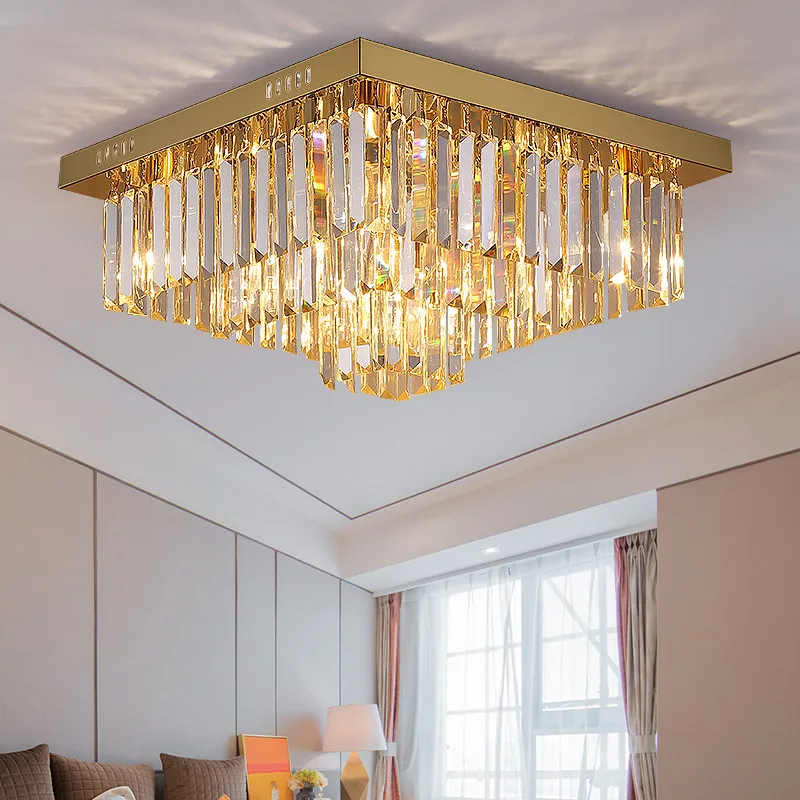 Modern gold crystal chandelier for ceiling bedroom living room gold cristal lamp home decor square led light fixtures
Modern gold crystal chandelier for ceiling bedroom living room gold cristal lamp home decor square led light fixtures