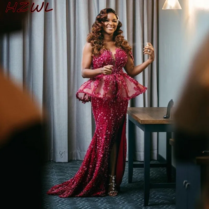 Вечернее платье-Русалка Aso Ebi, с Боковым Разрезом и 3D кружевными аппликациями, баской и цветами, размера плюс
Вечернее платье-Русалка Aso Ebi, с Боковым Разрезом и 3D кружевными аппликациями, баской и цветами, размера плюс