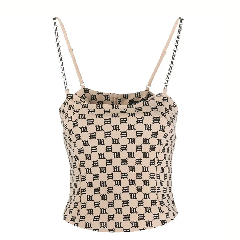 Women Sexy Casual Chain Strap Tanks Top Vest Brand Mibh Sleeveless Summer Crop Top Shirt Camis Top Party Clubwear Camisoles
Women Sexy Casual Chain Strap Tanks Top Vest Brand Mibh Sleeveless Summer Crop Top Shirt Camis Top Party Clubwear Camisoles