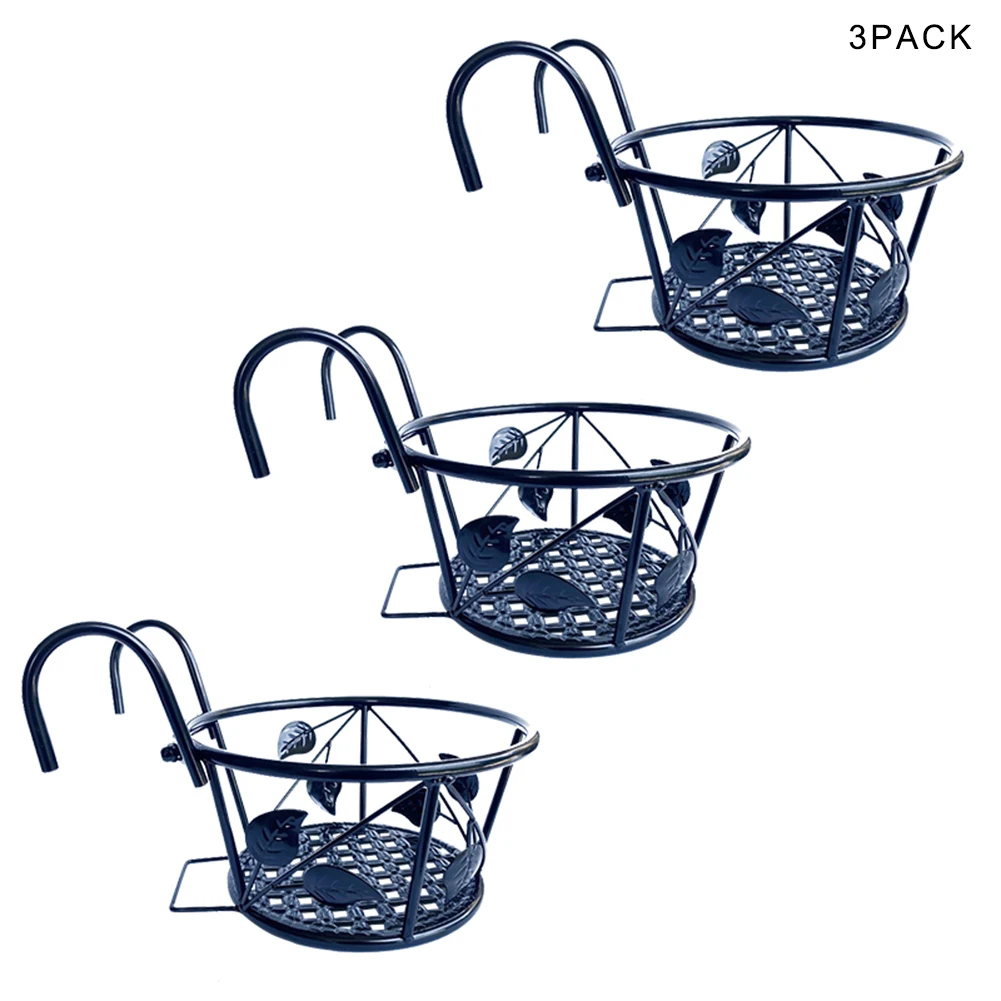 3 Pack Hanging Railing Planter Detachable Flower Pot Plant Holder for Indoor Outdoor Use
3 Pack Hanging Railing Planter Detachable Flower Pot Plant Holder for Indoor Outdoor Use