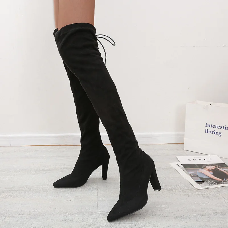 Women's boots 2020 autumn and winter new women's boots elastic boots high heel pointed knee boots size 41 black women boots
Women's boots 2020 autumn and winter new women's boots elastic boots high heel pointed knee boots size 41 black women boots