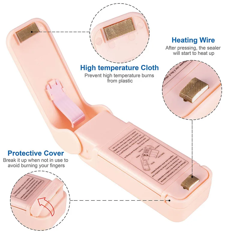 Mini portable hand-pressure sealing machine plastic bag packaging small household snack sealer plastic sealing and preservation
Mini portable hand-pressure sealing machine plastic bag packaging small household snack sealer plastic sealing and preservation