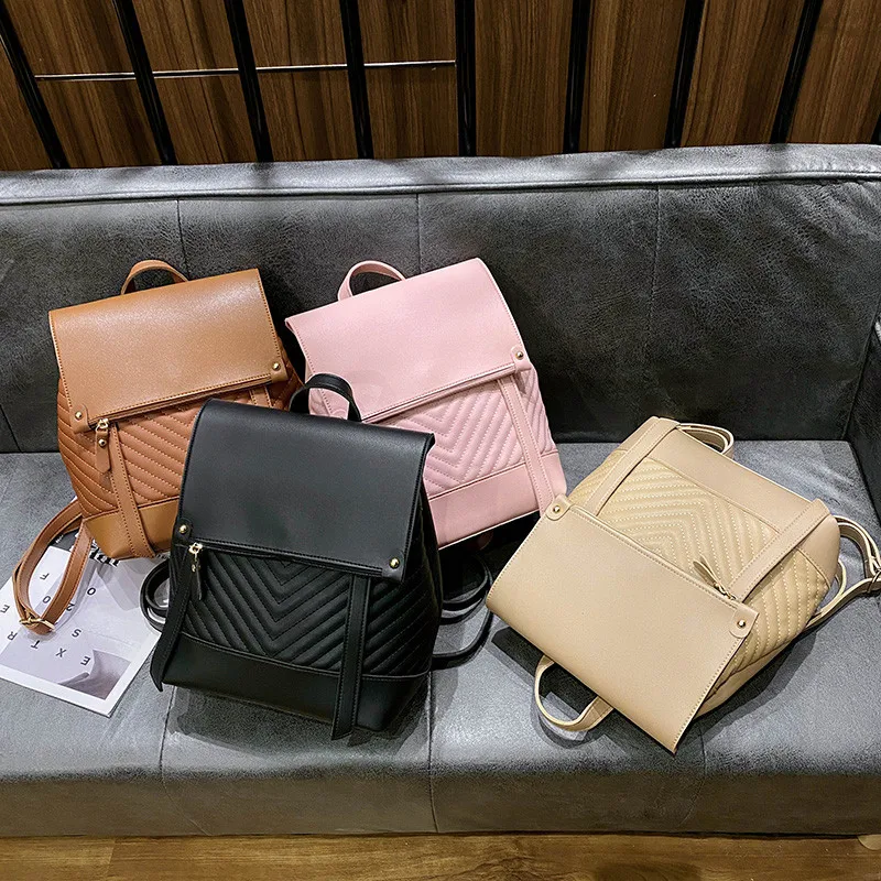 New Women Backpack PU Leather Fashion High Quality Female Backbag Solid Color Youth Girl Shopping Bag Large Capacity
New Women Backpack PU Leather Fashion High Quality Female Backbag Solid Color Youth Girl Shopping Bag Large Capacity