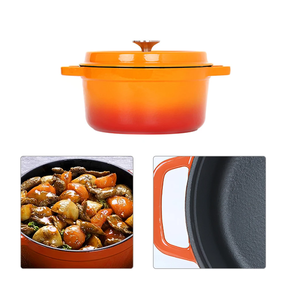 Applicable Cookware Durable Double-Layer Enamel Cooking Non-Stick MIni Soup Pot With Cover Induction Cooker Gas Stove Home
Applicable Cookware Durable Double-Layer Enamel Cooking Non-Stick MIni Soup Pot With Cover Induction Cooker Gas Stove Home