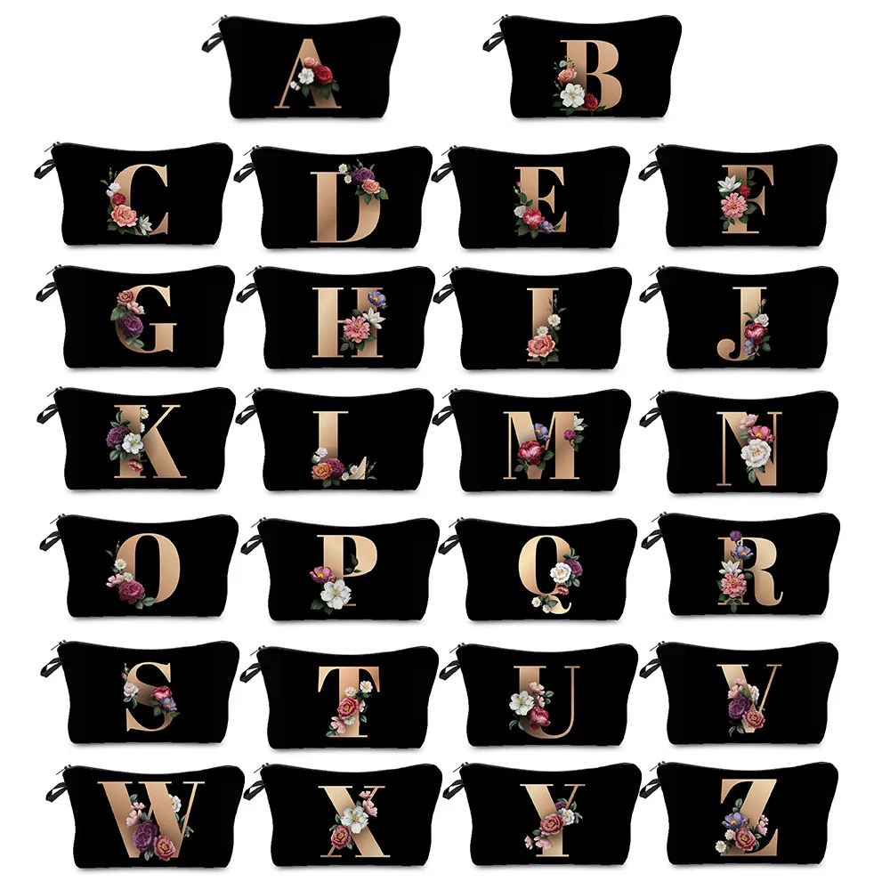 Fashion Cosmetic Bags Alphabet Flowers Printing Travel Cosmetic Bag Toiletry Wash Kit Storage Hand Bag Pouch for Women
Fashion Cosmetic Bags Alphabet Flowers Printing Travel Cosmetic Bag Toiletry Wash Kit Storage Hand Bag Pouch for Women