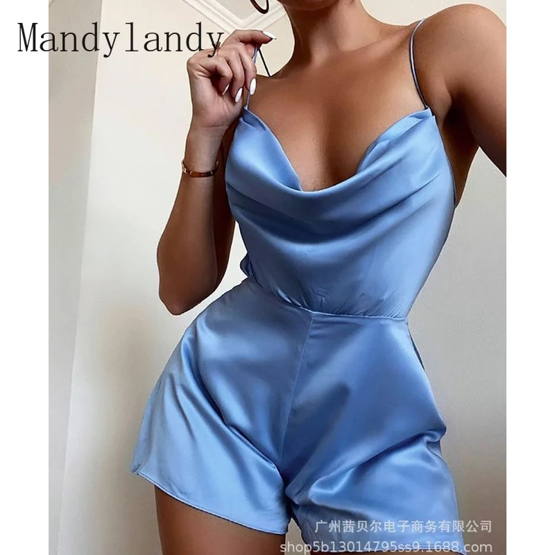 Mandylandy летние комбинезоны с V-образным вырезом на бретельках со шнуровкой, однотонные прямые комбинезоны, женские облегающие комбинезоны с в... 
Mandylandy летние комбинезоны с V-образным вырезом на бретельках со шнуровкой, однотонные прямые комбинезоны, женские облегающие комбинезоны с в...