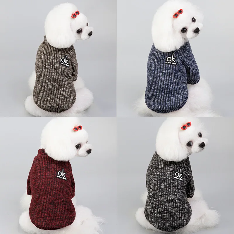 S-2XL Autumn Winter Dog Clothes Warm Breathable Dog Sweater Coat Cat Clothes For Big Small Medium Dogs Clothes Pet Supplies
S-2XL Autumn Winter Dog Clothes Warm Breathable Dog Sweater Coat Cat Clothes For Big Small Medium Dogs Clothes Pet Supplies
