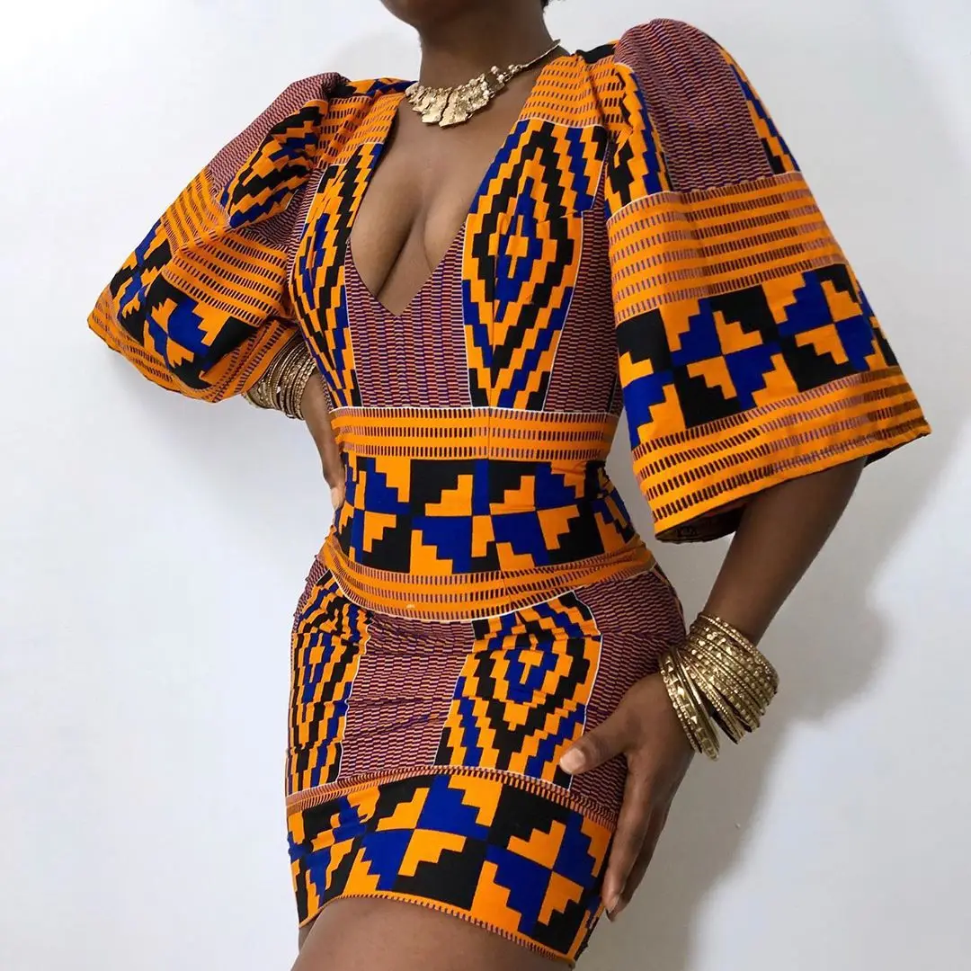 Sexy Deep V Neck African Dashiki Print Bandage Mini Dress European Clothing 2021 Summer Bazin Club Party Fashion Indian Dresses
Sexy Deep V Neck African Dashiki Print Bandage Mini Dress European Clothing 2021 Summer Bazin Club Party Fashion Indian Dresses