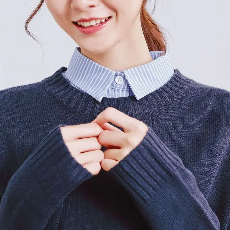 Vertical Striped Detachable Collar Women/Man Vintage Choker Necklace Detachable Lapel Shirt Fake False Collar Clothing
Vertical Striped Detachable Collar Women/Man Vintage Choker Necklace Detachable Lapel Shirt Fake False Collar Clothing