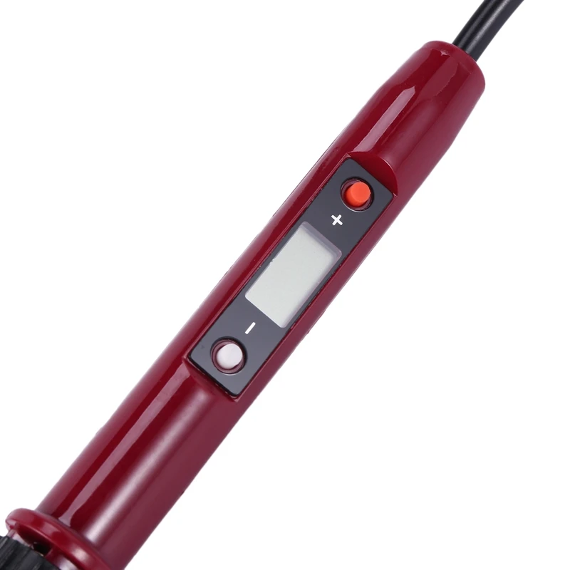 936H 80W 220V LCD Digital Thermostat Adjustable Lead Free Electric Soldering Iron Mini Soldering Station EU Plug(Red)
936H 80W 220V LCD Digital Thermostat Adjustable Lead Free Electric Soldering Iron Mini Soldering Station EU Plug(Red)