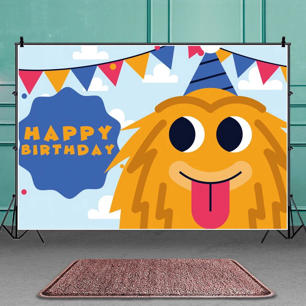 Cute Monster Photography Backdrop Baby Shower Birthday Party Background Vinyl Photo Studios Props 
Cute Monster Photography Backdrop Baby Shower Birthday Party Background Vinyl Photo Studios Props