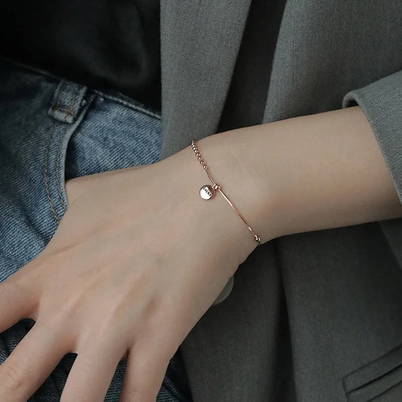 Minimalist Silver Color Beads Bracelet & Bangle Handmade Adjustable Lucky Bracelet Fashion Jewelry for Women Girls Gift Dropship
Minimalist Silver Color Beads Bracelet & Bangle Handmade Adjustable Lucky Bracelet Fashion Jewelry for Women Girls Gift Dropship