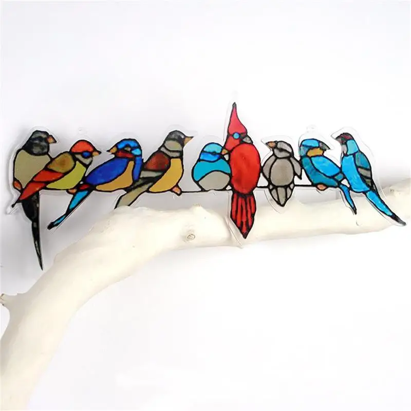 Multicolor Birds Ornaments Stained Glass Suncatcher Window Hanging Art Ornaments for Home Decoration and Gifts
Multicolor Birds Ornaments Stained Glass Suncatcher Window Hanging Art Ornaments for Home Decoration and Gifts
