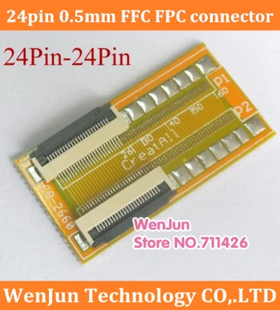 High Quality 24Pin 0.5mm pitch FFC FPC connector Flexible flat soft cable /24Pin extension PCB adapter board
High Quality 24Pin 0.5mm pitch FFC FPC connector Flexible flat soft cable /24Pin extension PCB adapter board