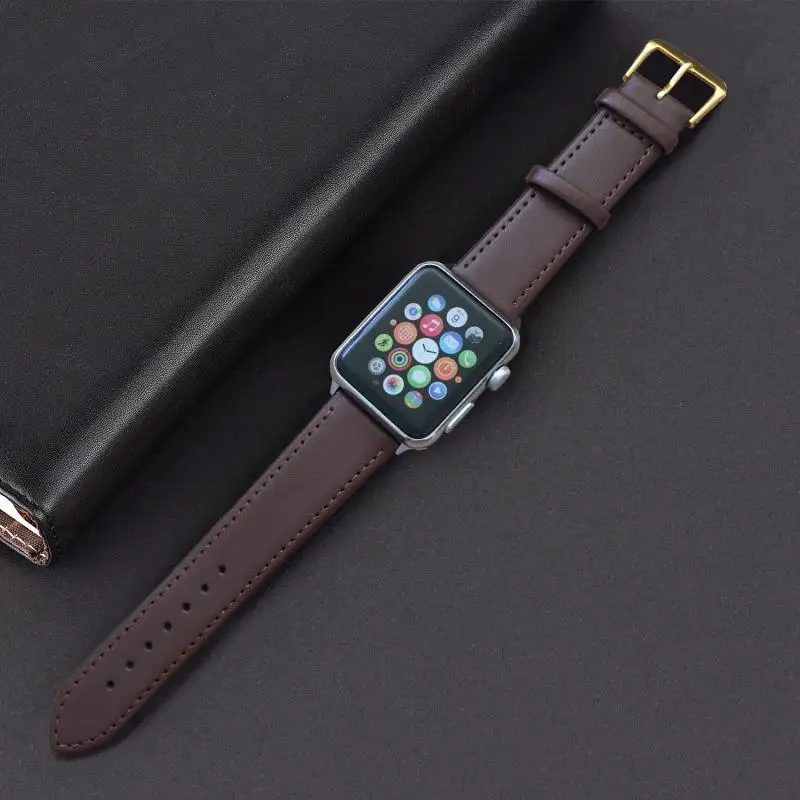 Классический стиль кожаный ремешок для Apple Watch iWatch серии 1 2 3 4 5 42 мм 38 40 44 мм|Ремешки