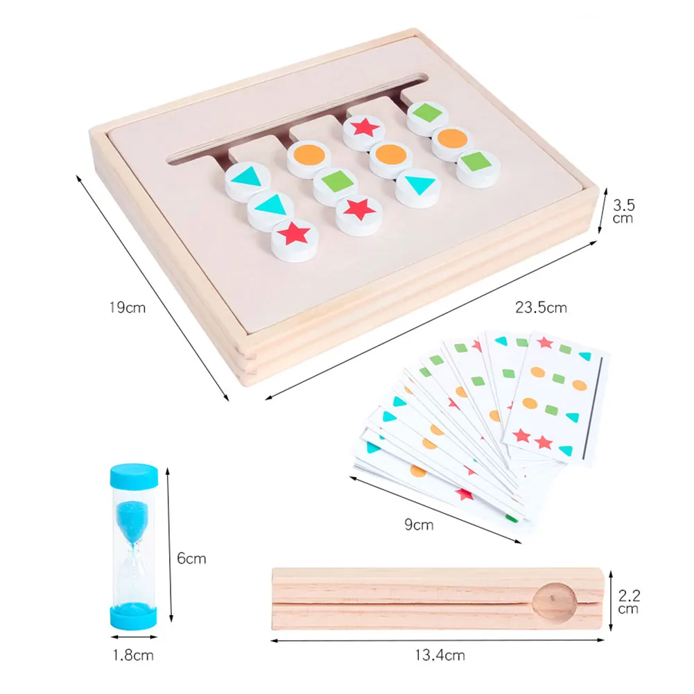 Montessori Preschool Learning Toys Puzzle Color Shape Matching Brain Teasers Logic Game Children Educational Wooden Toys
Montessori Preschool Learning Toys Puzzle Color Shape Matching Brain Teasers Logic Game Children Educational Wooden Toys
