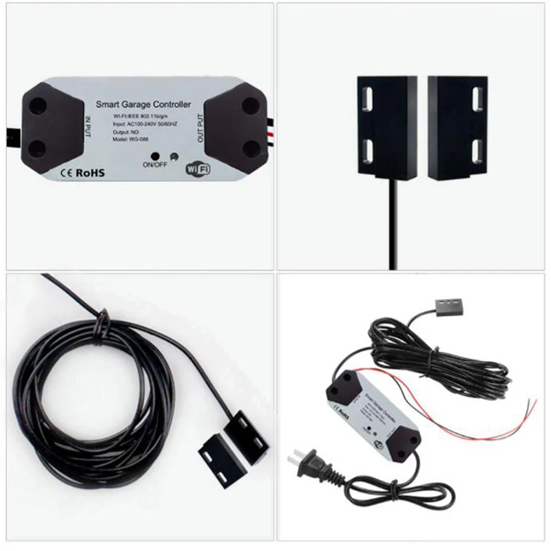 Tuya WiFi Switch Smart Garage Door Opener Controller Work With Alexa Echo Google Home SmartLife/Tuya APP Control No Hub Require
Tuya WiFi Switch Smart Garage Door Opener Controller Work With Alexa Echo Google Home SmartLife/Tuya APP Control No Hub Require