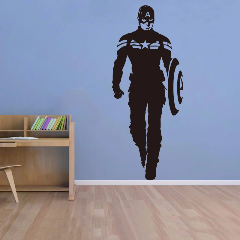Marvel Avengers Captain America Vinyl living Wall Decor Wall Decals Removable Home Decor Art Decor Kids Room Wall Sticker Z29
Marvel Avengers Captain America Vinyl living Wall Decor Wall Decals Removable Home Decor Art Decor Kids Room Wall Sticker Z29