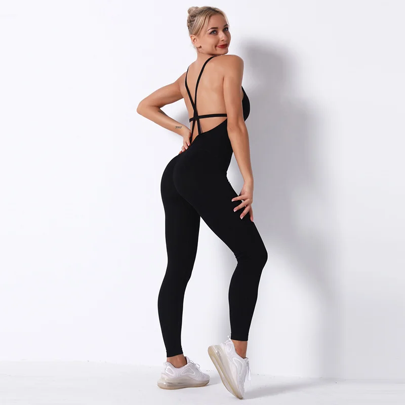 YOSOEY Seamless Yoga Sets Women Workout Gym Clothing Backless Sexy Yoga Suits with Padded Sports Tights Rompers Fitness Jumpsuit 
YOSOEY Seamless Yoga Sets Women Workout Gym Clothing Backless Sexy Yoga Suits with Padded Sports Tights Rompers Fitness Jumpsuit