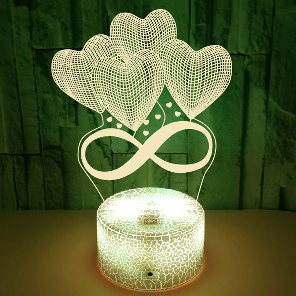Colorful Heart 3D LED Night Light USB Touch Remote Control Table Desk Lamp Bluetooth Speaker for Wedding Party Bedroom Decor 
Colorful Heart 3D LED Night Light USB Touch Remote Control Table Desk Lamp Bluetooth Speaker for Wedding Party Bedroom Decor