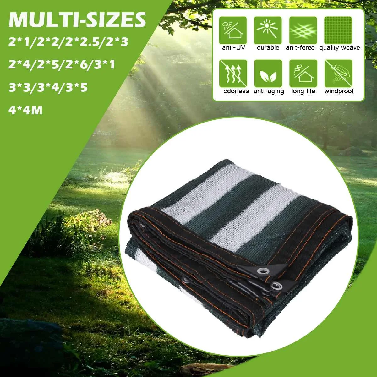 80% Sun Shade Sails Garden Awnings Net Shelter Sunshade Outdoor Car Cover Plant Greenhouse | Дом и сад