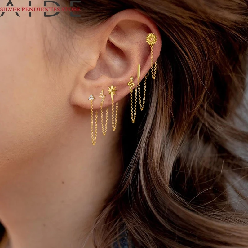 AIDE 40 Styles 925 Sterling Silver Stud Earrings Bar Elephant Dog Bee Earrings For Women Gold Fine Jewelry Pendientes Plata 925
AIDE 40 Styles 925 Sterling Silver Stud Earrings Bar Elephant Dog Bee Earrings For Women Gold Fine Jewelry Pendientes Plata 925