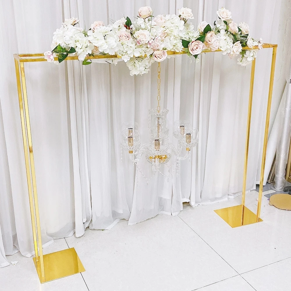 New wedding props double pole square arch flower stand outdoor square door wedding wrought iron background frame decoration
New wedding props double pole square arch flower stand outdoor square door wedding wrought iron background frame decoration
