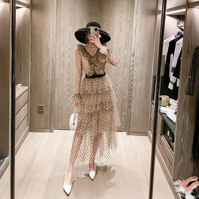YAMDI chiffon polka dot elegant luxury 2020 boho spring summer runway party vintage dresses women dress long sleeve a-line lace
YAMDI chiffon polka dot elegant luxury 2020 boho spring summer runway party vintage dresses women dress long sleeve a-line lace