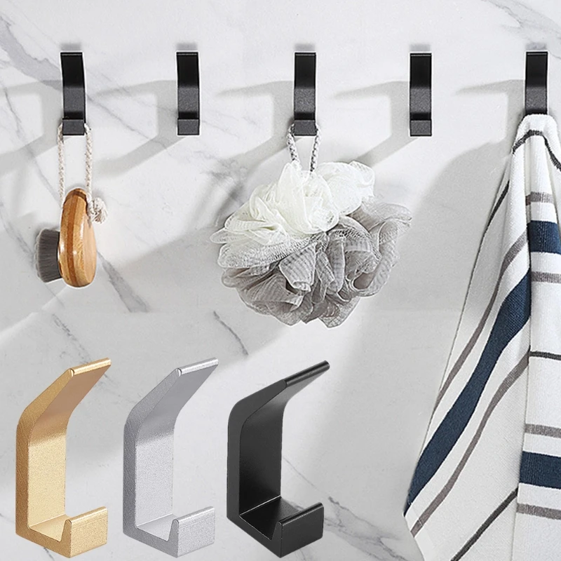 Punch-free Aluminum Alloy Home Coat Hooks Modern Single Organizer Hangers with Nail-free Glue Adhesive Hook for Bathroom
Punch-free Aluminum Alloy Home Coat Hooks Modern Single Organizer Hangers with Nail-free Glue Adhesive Hook for Bathroom