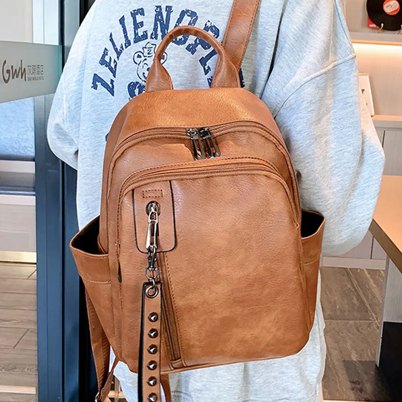 Модный женский маленький рюкзак, женский рюкзак, женская новая сумка через плечо, универсальная Повседневная дорожная сумка для девочек, рю... 
Модный женский маленький рюкзак, женский рюкзак, женская новая сумка через плечо, универсальная Повседневная дорожная сумка для девочек, рю...