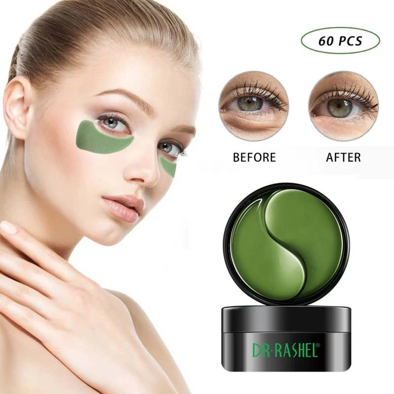 

24K Gold Collagen Gel Eye Mask Anti-Puffiness Anti-Aging Hyaluronic Acid Moisturizing Remover Dark Circles Eye Patches 60pcs#